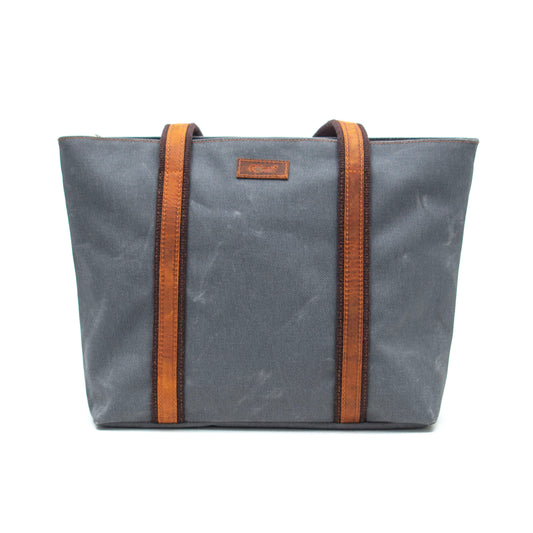 Design 05 Kanvas Kumaş - Deri Kadın Füme Omuz Çanta