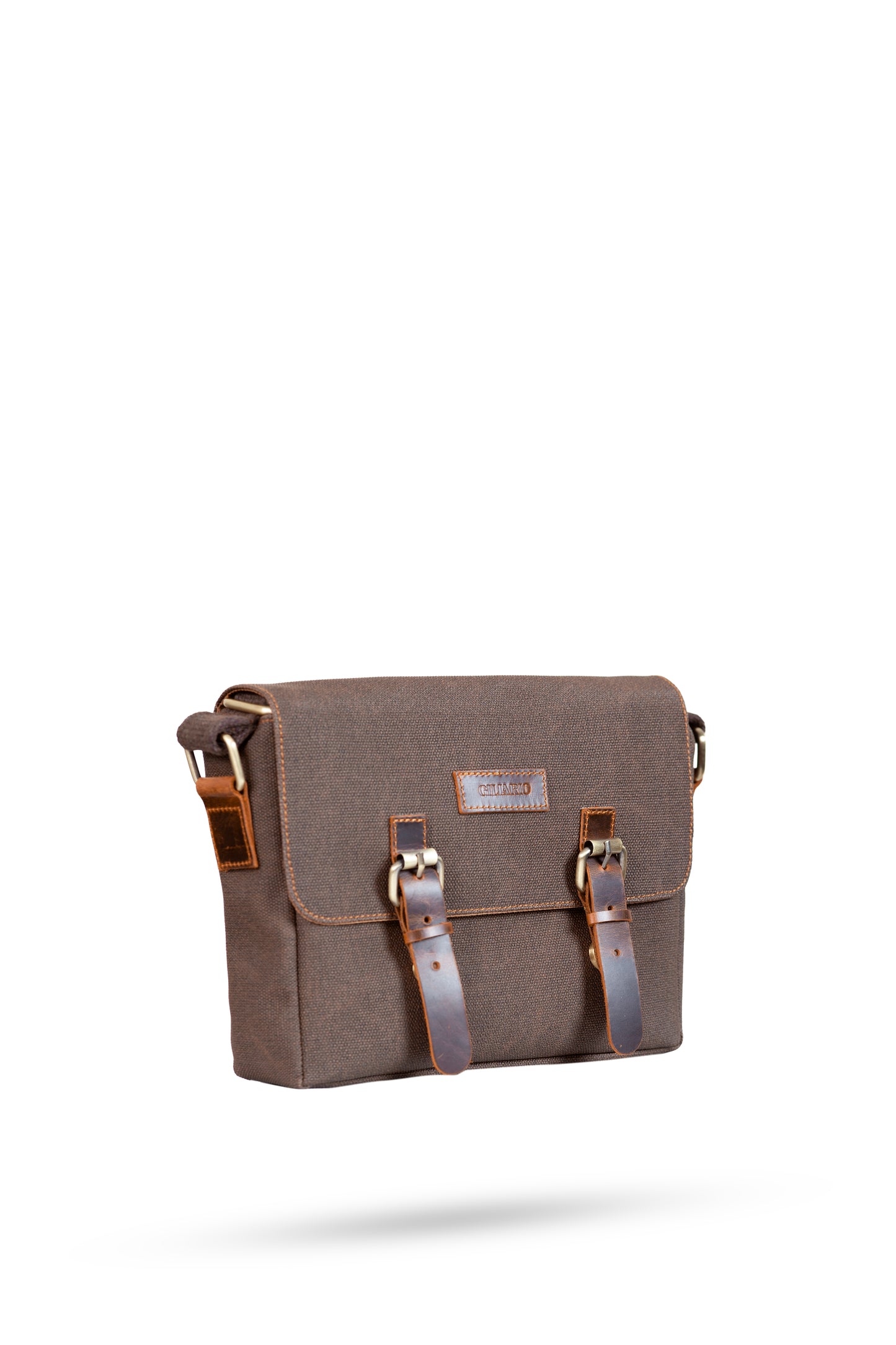 Design 01 Kanvas - Deri Mürdüm Postacı Çanta