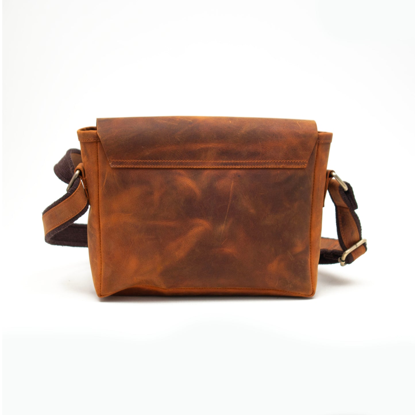 Design01 Genuine Antique Leather Coffee - Tan Unisex Messenger Bag