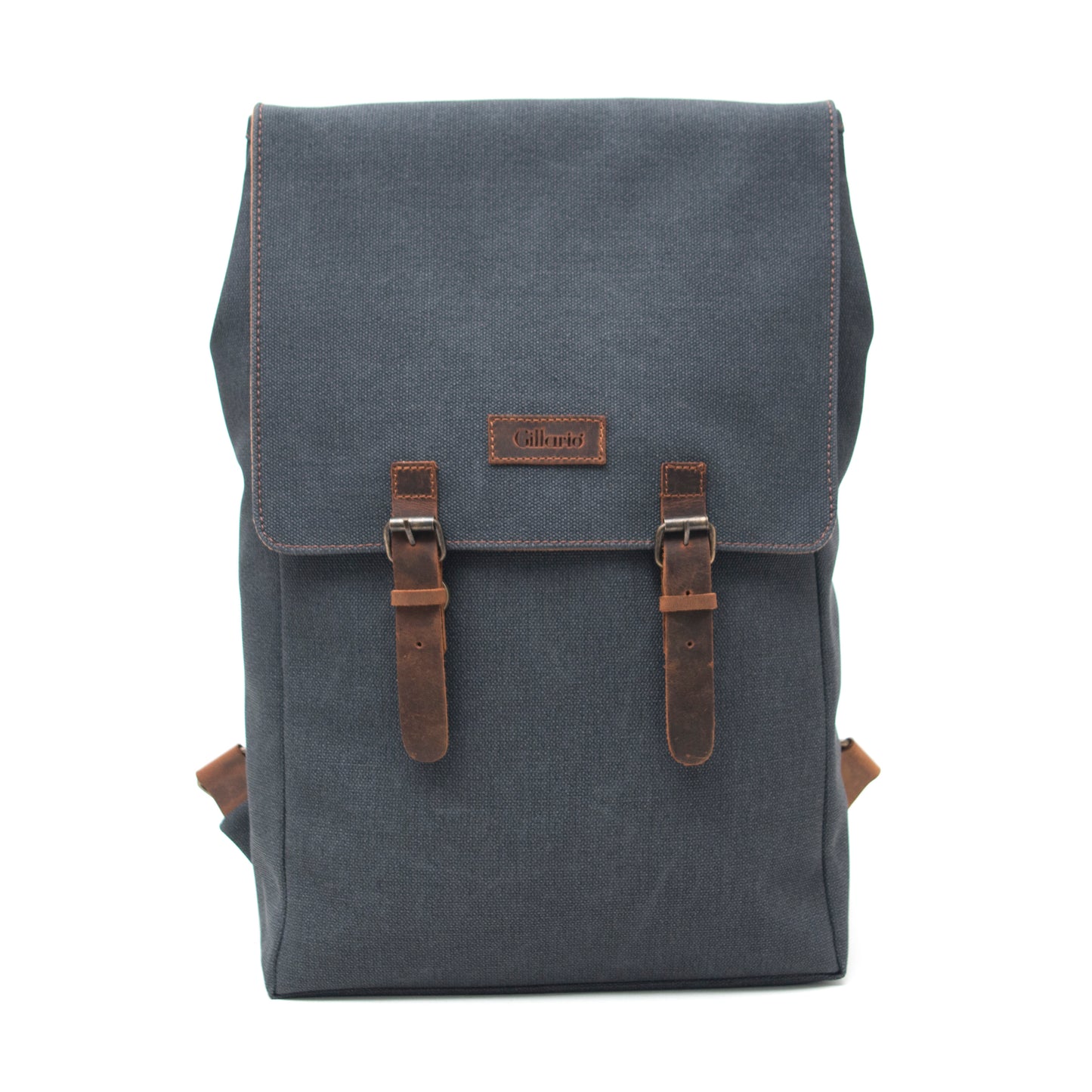 Design02 Kanvas Deri Siyah 15.6 Inch Laptop Sırt Çantası