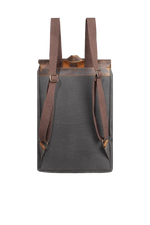 Gillario Gillario DESIGN02 15.6 Inch Siyah Kanvas (Deri Kapak) Laptop Sırt Çantası - Görünüm 3 
