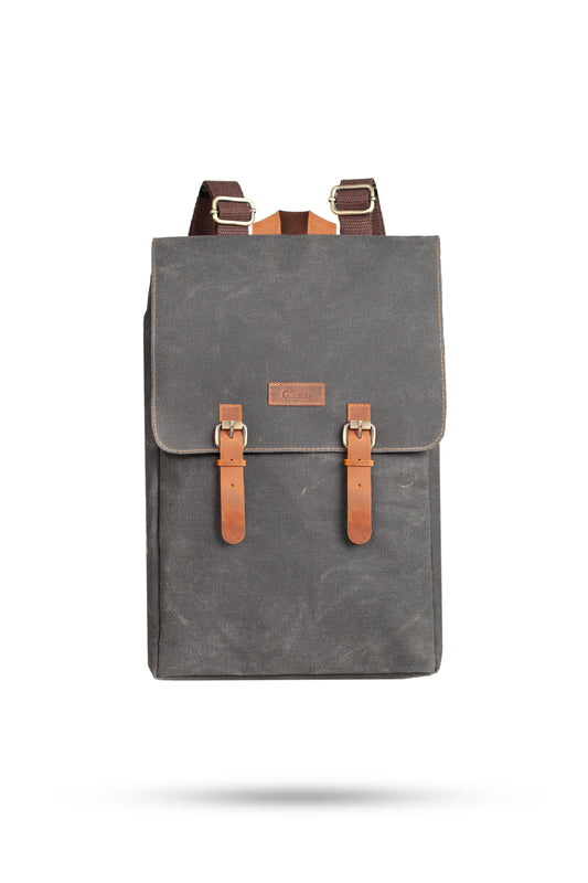 Gillario DESIGN02 15.6 Inch Siyah Kanvas Laptop Sırt Çantası