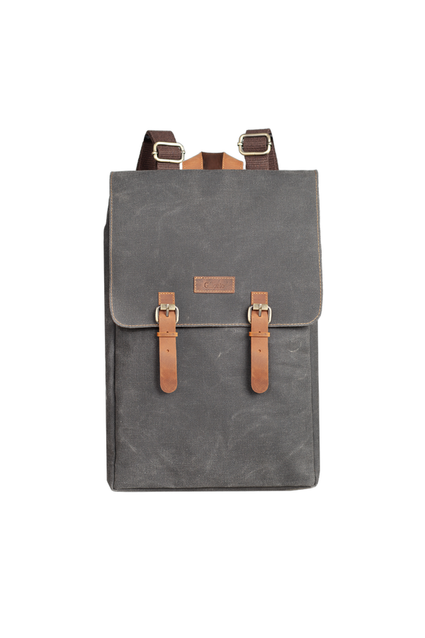 Design 02 15.6 Inch Siyah Kanvas Laptop Sırt Çantası