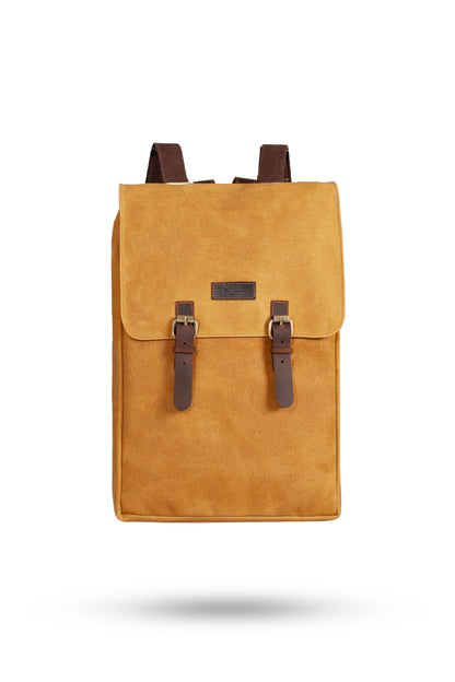 Gillario DESIGN02 15.6 Inch Hardal Kanvas Laptop Sırt Çantası