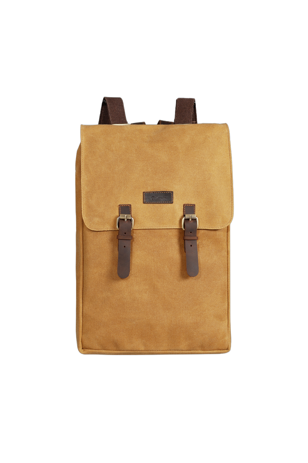 Gillario Gillario DESIGN02 15.6 Inch Hardal Kanvas Laptop Sırt Çantası - Görünüm 1 