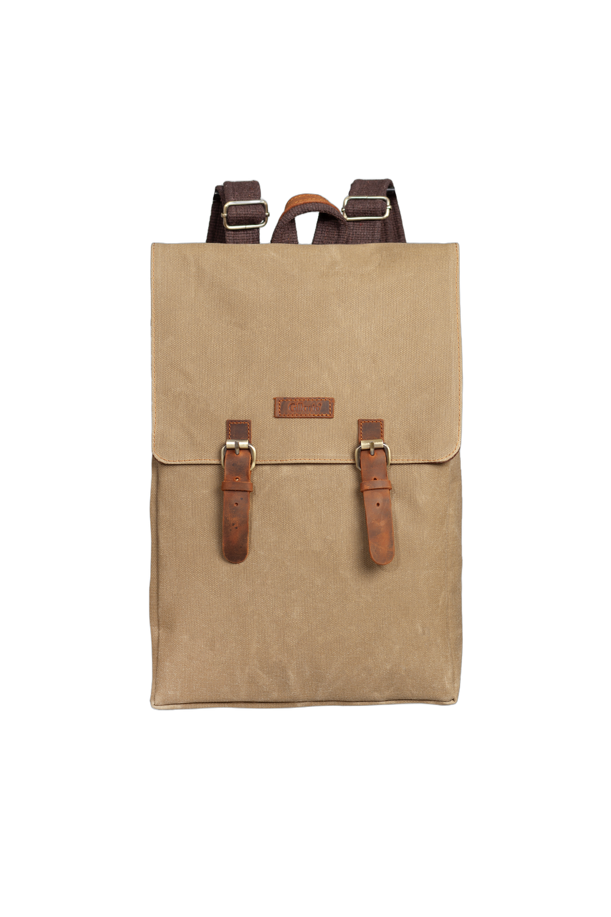 Gillario Gillario DESIGN02 15.6 Inch Camel Kanvas Laptop Sırt Çantası - Görünüm 1 #vizon
