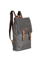 Gillario Gillario DESIGN02 15.6 Inch Gri Kanvas (Siyah Kanvas Kapak) Laptop Sırt Çantası - Görünüm 2 