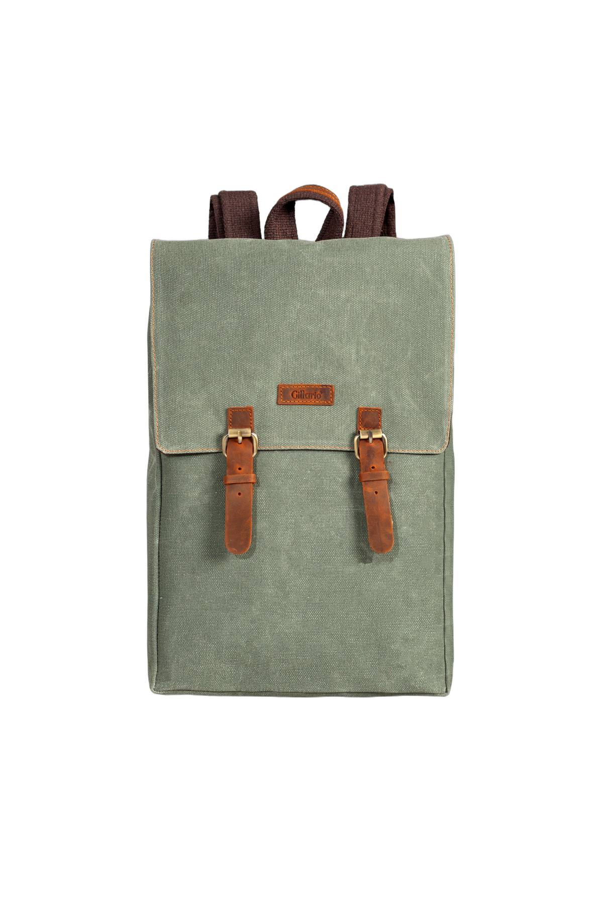 Gillario Gillario DESIGN02 15.6 Inch Haki Yeşil Kanvas Laptop Sırt Çantası - Görünüm 1 #haki-yesil