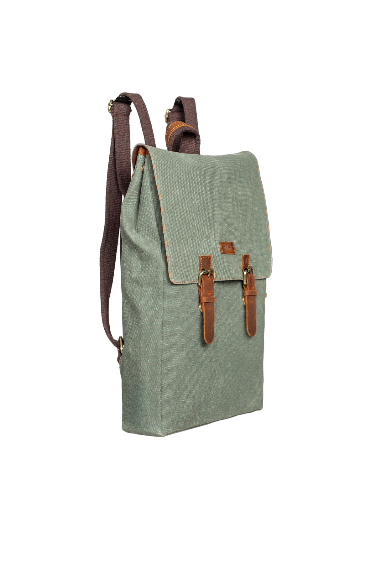 Gillario Gillario DESIGN02 15.6 Inch Haki Yeşil Kanvas Laptop Sırt Çantası - Görünüm 2 #haki-yesil