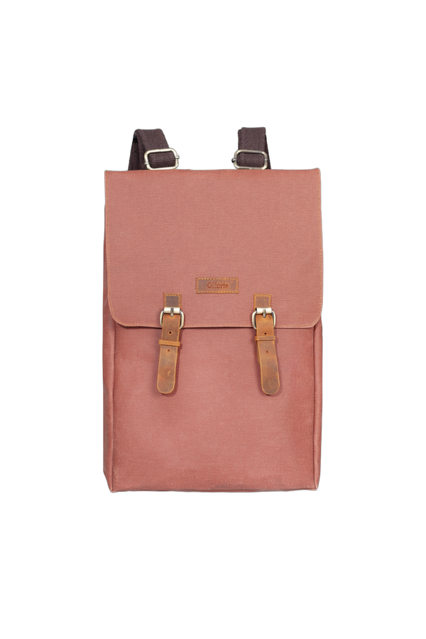 Design 02 15.6 Inch Kiremit Kanvas Laptop Sırt Çantası