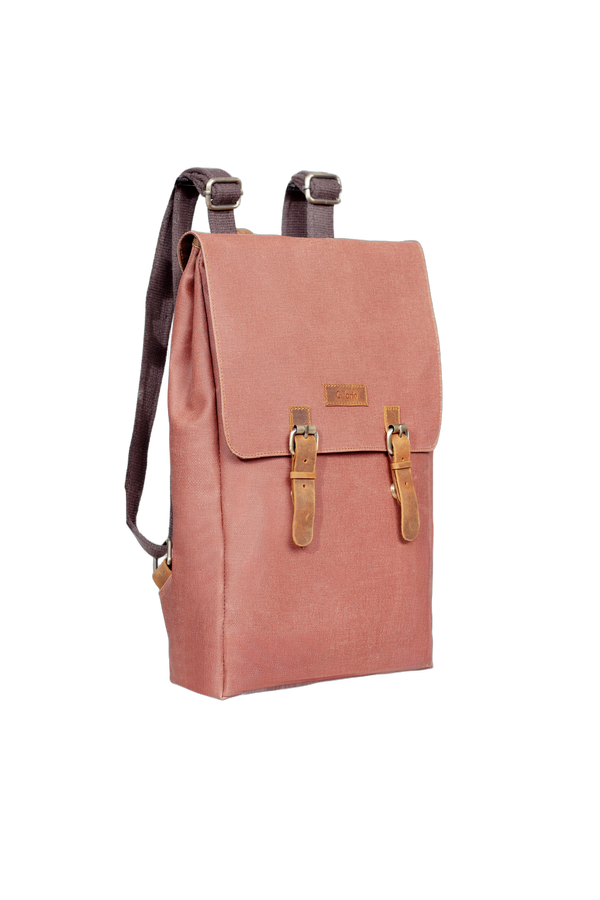 Design 02 15.6 Inch Kiremit Kanvas Laptop Sırt Çantası