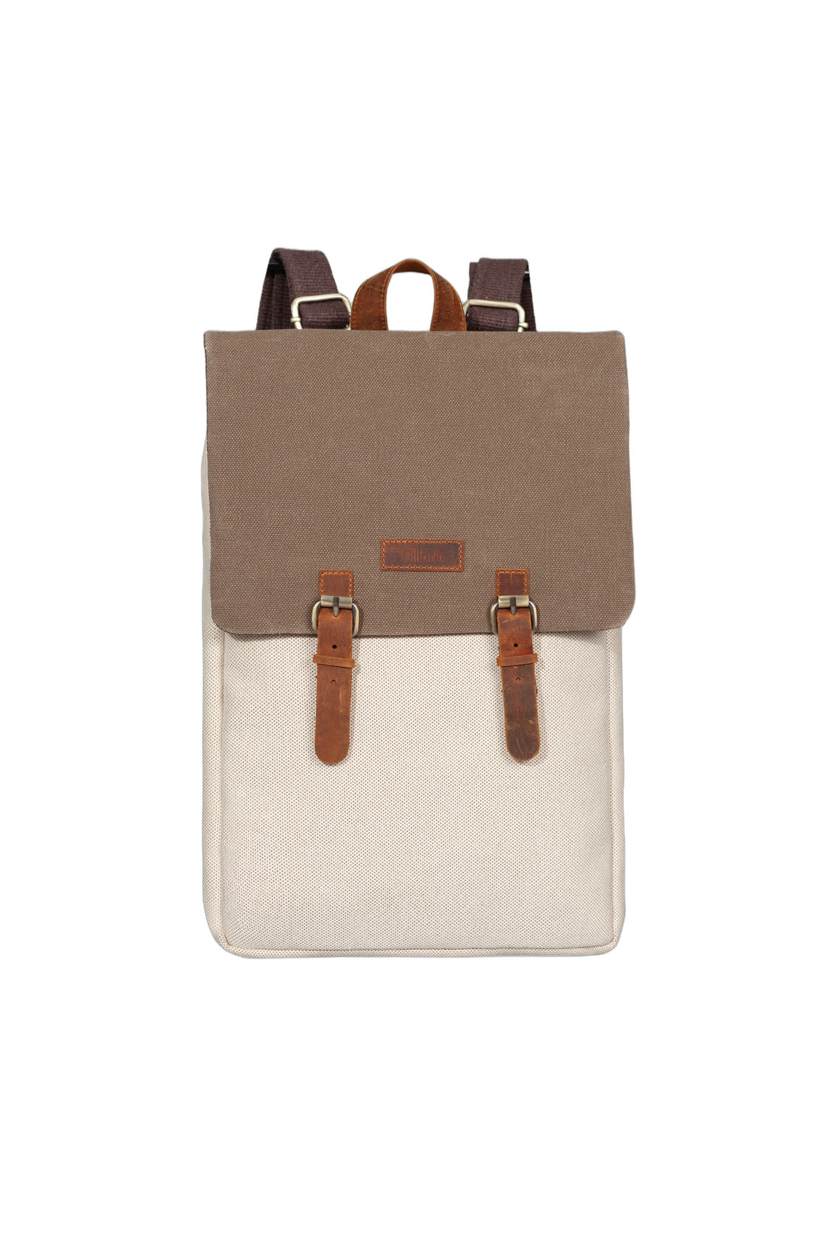Gillario Gillario DESIGN02 15.6 Inch Bej Kanvas (Vizon Kapak) Laptop Sırt Çantası - Görünüm 1 