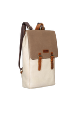 Gillario Gillario DESIGN02 15.6 Inch Bej Kanvas (Vizon Kapak) Laptop Sırt Çantası - Görünüm 2 