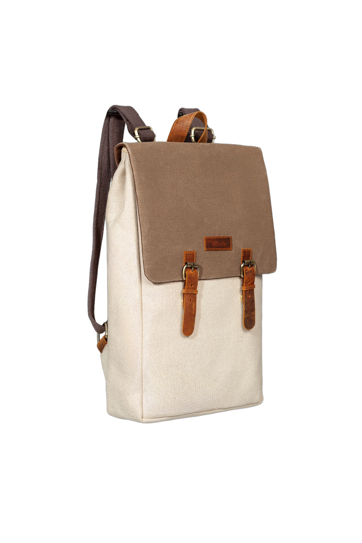 Gillario Gillario DESIGN02 15.6 Inch Bej Kanvas (Vizon Kapak) Laptop Sırt Çantası - Görünüm 2 