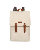Gillario Gillario DESIGN02 15.6 Inch Bej Kanvas Laptop Sırt Çantası - Görünüm 1 #bej