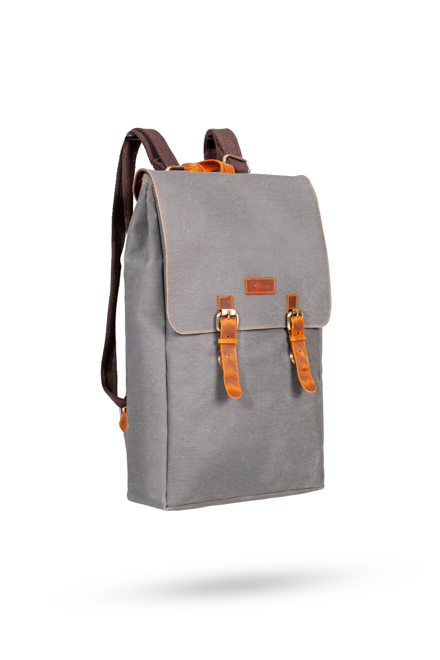 Gillario DESIGN02 15.6 Inch Gri Kanvas Laptop Sırt Çantası